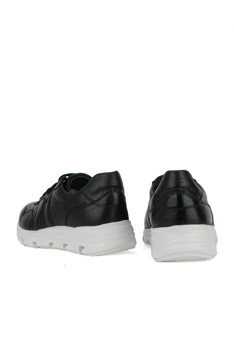 Hakiki Deri Kadın Günlük Ayakkabı Siyah