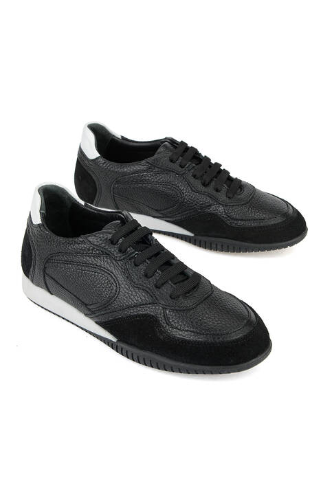 Hakiki Deri Kadın Günlük Ayakkabı Siyah