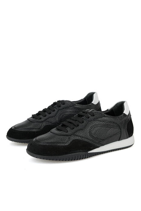 Hakiki Deri Kadın Günlük Ayakkabı Siyah