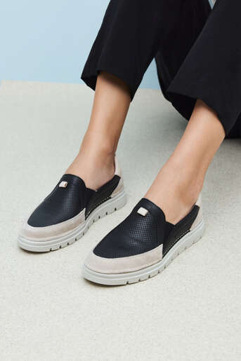 Ziya - Hakiki Deri Kadın Günlük Ayakkabı Siyah Ziya - Hakiki Deri Kadın Günlük Ayakkabı Siyah