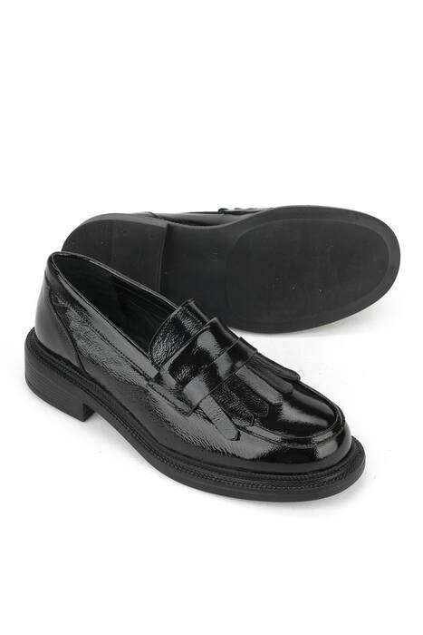 Hakiki Deri Kadın Günlük Ayakkabı Siyah Hakiki Deri Kadın Günlük Ayakkabı Siyah