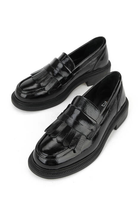 Hakiki Deri Kadın Günlük Ayakkabı Siyah Hakiki Deri Kadın Günlük Ayakkabı Siyah