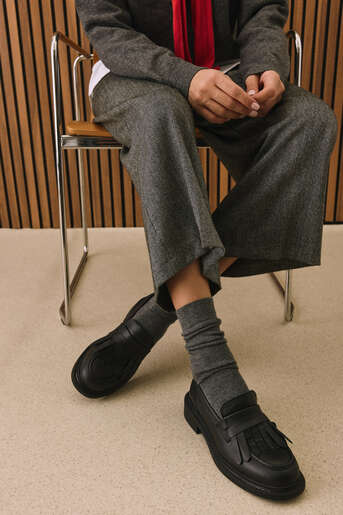 Ziya - Hakiki Deri Kadın Günlük Ayakkabı Siyah Ziya - Hakiki Deri Kadın Günlük Ayakkabı Siyah