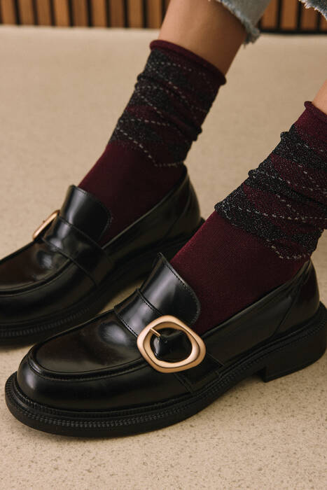 Hakiki Deri Kadın Günlük Ayakkabı Siyah