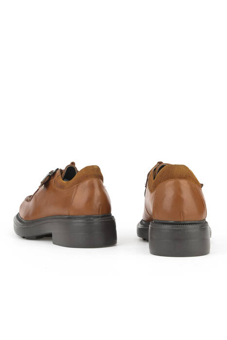 Hakiki Deri Kadın Günlük Ayakkabı Taba Hakiki Deri Kadın Günlük Ayakkabı Taba