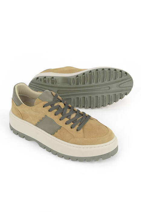 Hakiki Deri Kadın Günlük Ayakkabı Taba Hakiki Deri Kadın Günlük Ayakkabı Taba