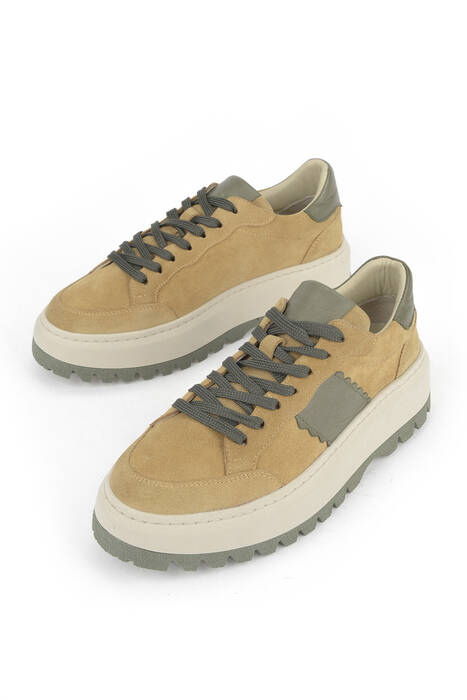 Hakiki Deri Kadın Günlük Ayakkabı Taba Hakiki Deri Kadın Günlük Ayakkabı Taba