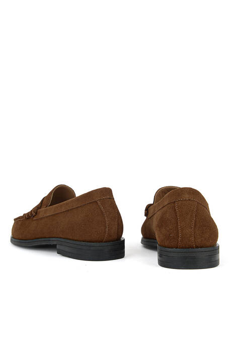 Hakiki Deri Kadın Günlük Ayakkabı Taba