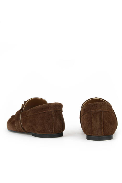 Hakiki Deri Kadın Günlük Ayakkabı Taba