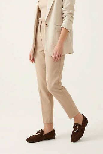 Ziya - Hakiki Deri Kadın Günlük Ayakkabı Taba