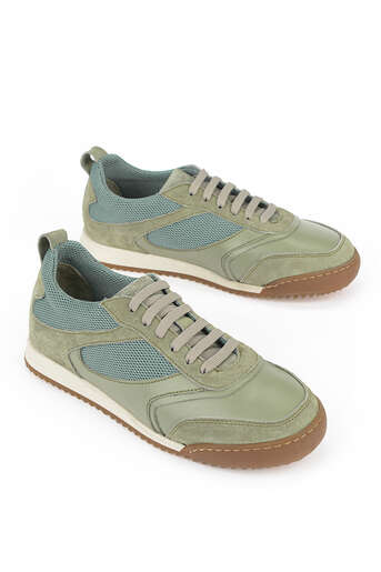 Ziya - Hakiki Deri Kadın Günlük Ayakkabı Yeşil (1)