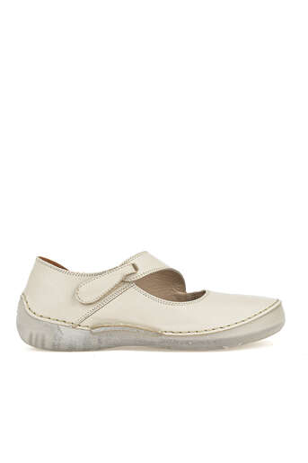 Ziya - Beige Genuine Leather Women's Comfort Shoes (1)