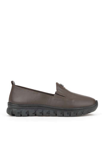 Ziya - Brown Genuine Leather Women's Comfort Shoes