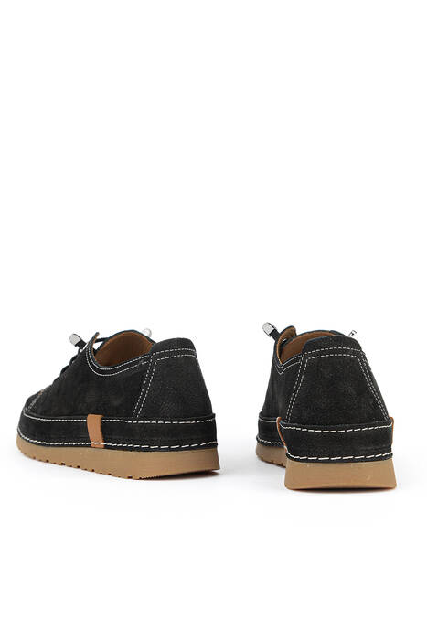 Hakiki Deri Kadın Günlük Ayakkabı Siyah