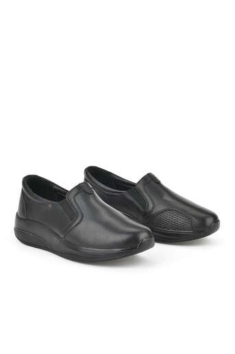 Ziya - Black Genuine Leather Women's Comfort Shoes (1)