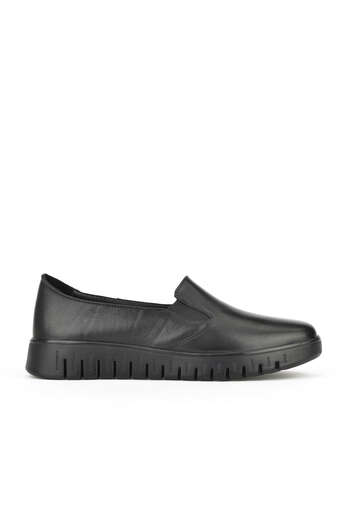 Ziya - Black Genuine Leather Women's Comfort Shoes