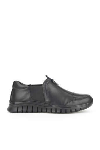 Ziya - Hakiki Deri Kadın Konfor Ayakkabı Siyah