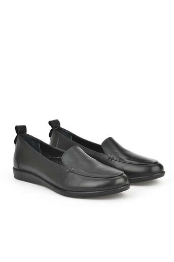 Ziya - Black Genuine Leather Women's Comfort Shoes (1) Ziya - Black Genuine Leather Women's Comfort Shoes (1)
