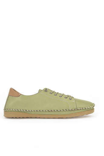 Ziya - Hakiki Deri Kadın Günlük Ayakkabı Yeşil