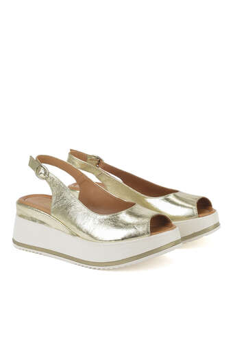 Ziya - Hakiki Deri Kadın Sandalet Altın (1) Ziya - Hakiki Deri Kadın Sandalet Altın (1)