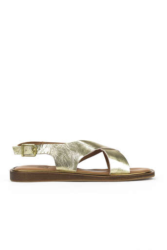 Ziya - Gold Genuine Leather Women's Sandals