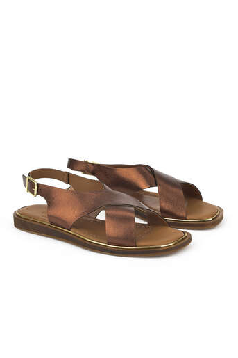 Ziya - Hakiki Deri Kadın Sandalet Bakır (1) Ziya - Hakiki Deri Kadın Sandalet Bakır (1)