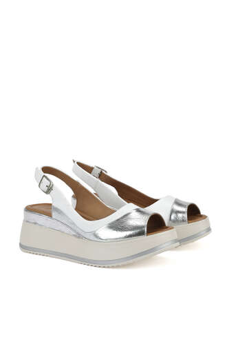 Ziya - Hakiki Deri Kadın Sandalet Beyaz (1) Ziya - Hakiki Deri Kadın Sandalet Beyaz (1)