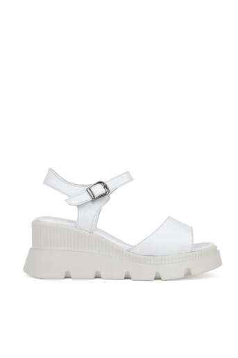 Ziya - White Genuine Leather Women's Sandals Ziya - White Genuine Leather Women's Sandals