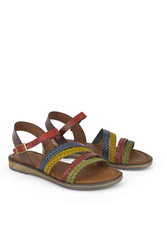 Ziya - Multi Colour Genuine Leather Women's Sandals (1)