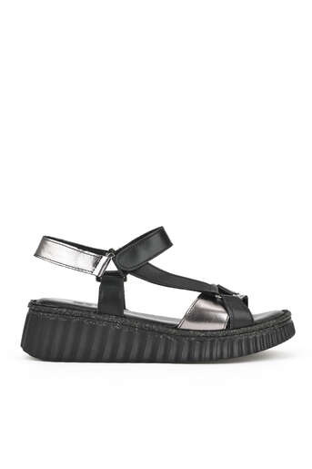 Ziya - Hakiki Deri Kadın Sandalet Siyah