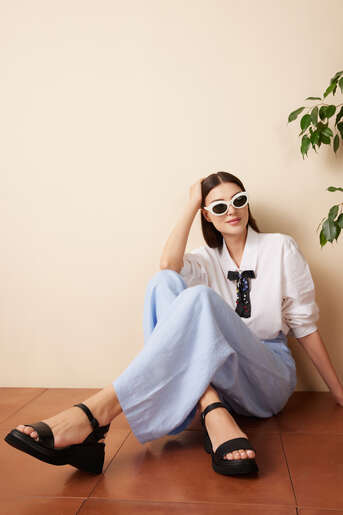 Ziya - Hakiki Deri Kadın Sandalet Siyah (1)