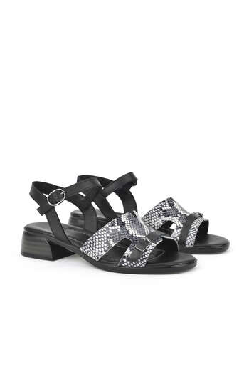 Ziya - Hakiki Deri Kadın Sandalet Siyah (1) Ziya - Hakiki Deri Kadın Sandalet Siyah (1)