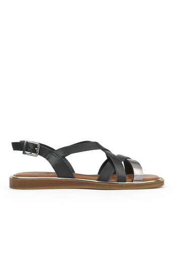 Ziya - Hakiki Deri Kadın Sandalet Siyah Ziya - Hakiki Deri Kadın Sandalet Siyah