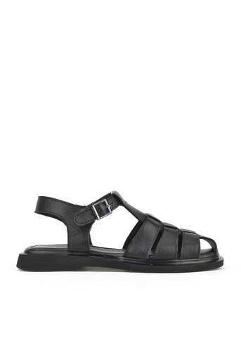 Ziya - Black Genuine Leather Women's Sandals Ziya - Black Genuine Leather Women's Sandals