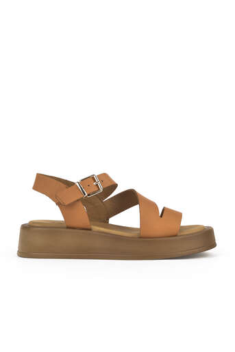 Ziya - Tan Genuine Leather Women's Sandals Ziya - Tan Genuine Leather Women's Sandals