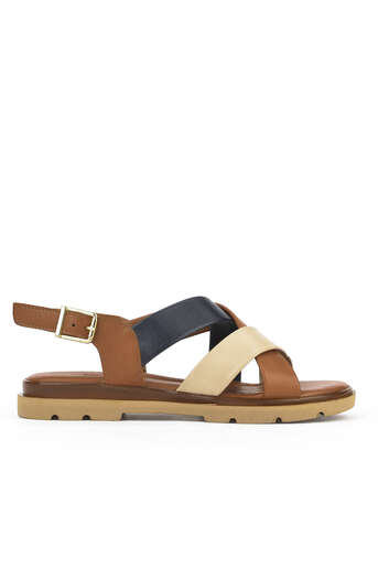 Ziya - Hakiki Deri Kadın Sandalet Taba Ziya - Hakiki Deri Kadın Sandalet Taba