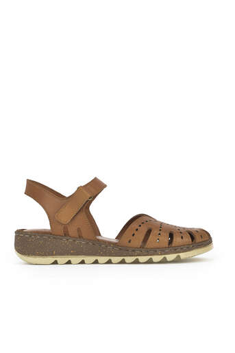 Ziya - Tan Genuine Leather Women's Sandals Ziya - Tan Genuine Leather Women's Sandals