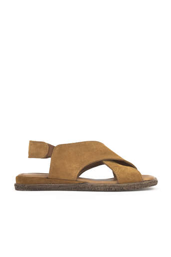 Ziya - Hakiki Deri Kadın Sandalet Taba