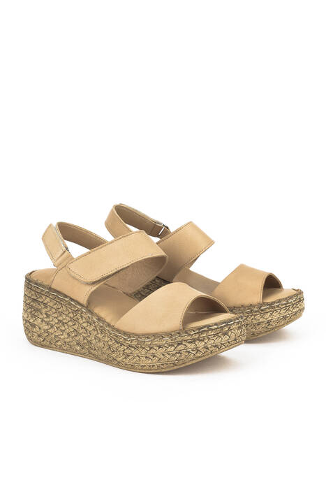 Nude Genuine Leather Women's Sandals Nude Genuine Leather Women's Sandals