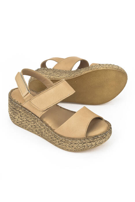 Nude Genuine Leather Women's Sandals Nude Genuine Leather Women's Sandals