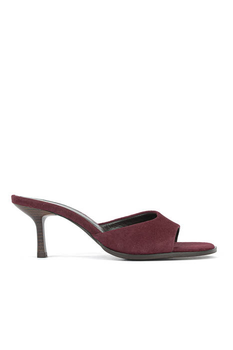 Hakiki Deri Kadın Terlik Bordo