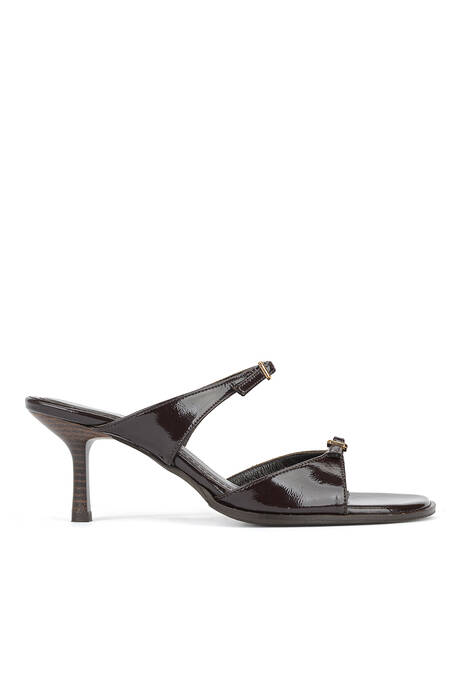 Hakiki Deri Kadın Terlik Kahverengi