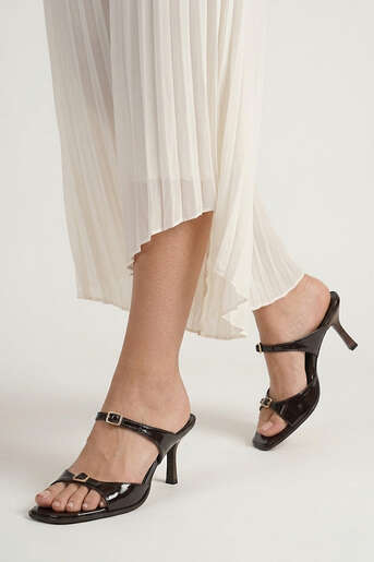 Ziya - Hakiki Deri Kadın Terlik Kahverengi