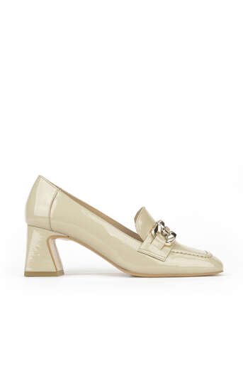 Ziya - Hakiki Deri Kadın Topuklu Ayakkabı Bej Ziya - Hakiki Deri Kadın Topuklu Ayakkabı Bej