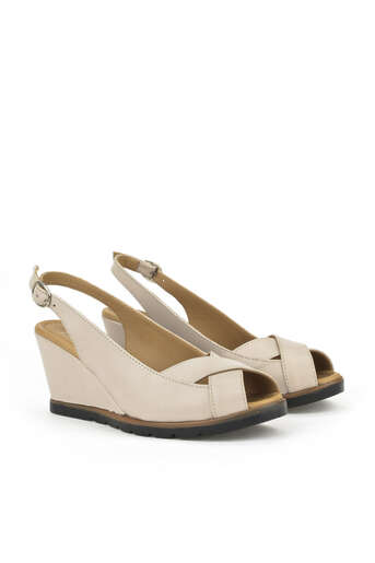 Ziya - White Genuine Leather Women's Heels (1) Ziya - White Genuine Leather Women's Heels (1)