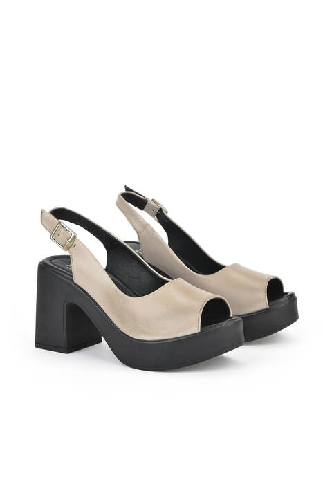 White Genuine Leather Women's Heels White Genuine Leather Women's Heels