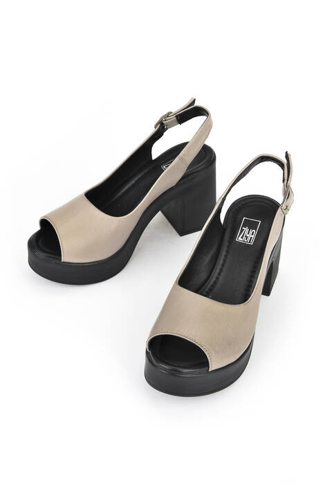 White Genuine Leather Women's Heels White Genuine Leather Women's Heels