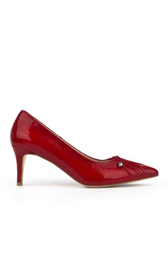 Ziya - Hakiki Deri Kadın Topuklu Ayakkabı Kırmızı Ziya - Hakiki Deri Kadın Topuklu Ayakkabı Kırmızı