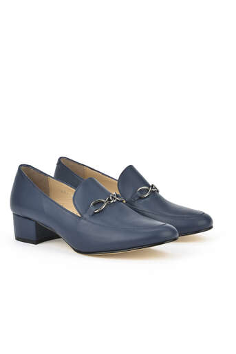 Ziya - Hakiki Deri Kadın Topuklu Ayakkabı Lacivert (1) Ziya - Hakiki Deri Kadın Topuklu Ayakkabı Lacivert (1)