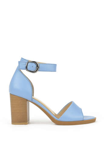 Ziya - Blue Genuine Leather Women's Heels